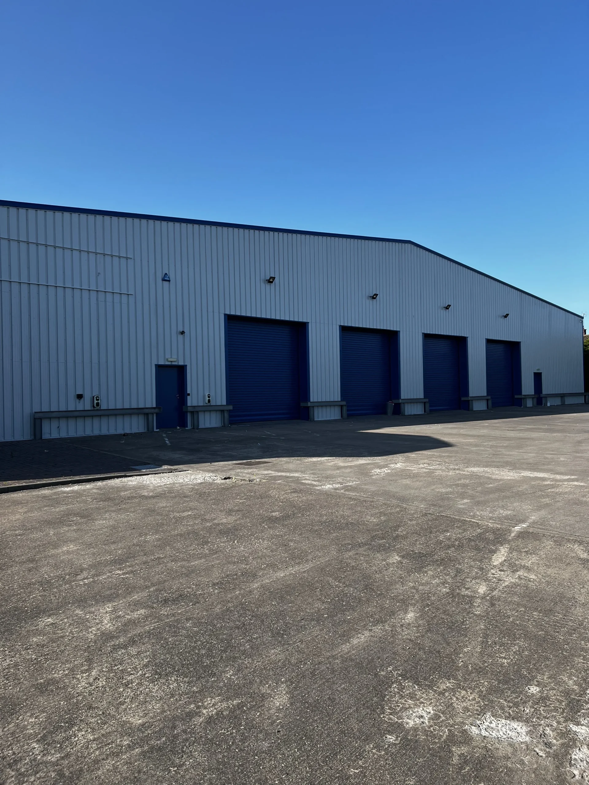 Maintenance of cladding paint on a commercial building